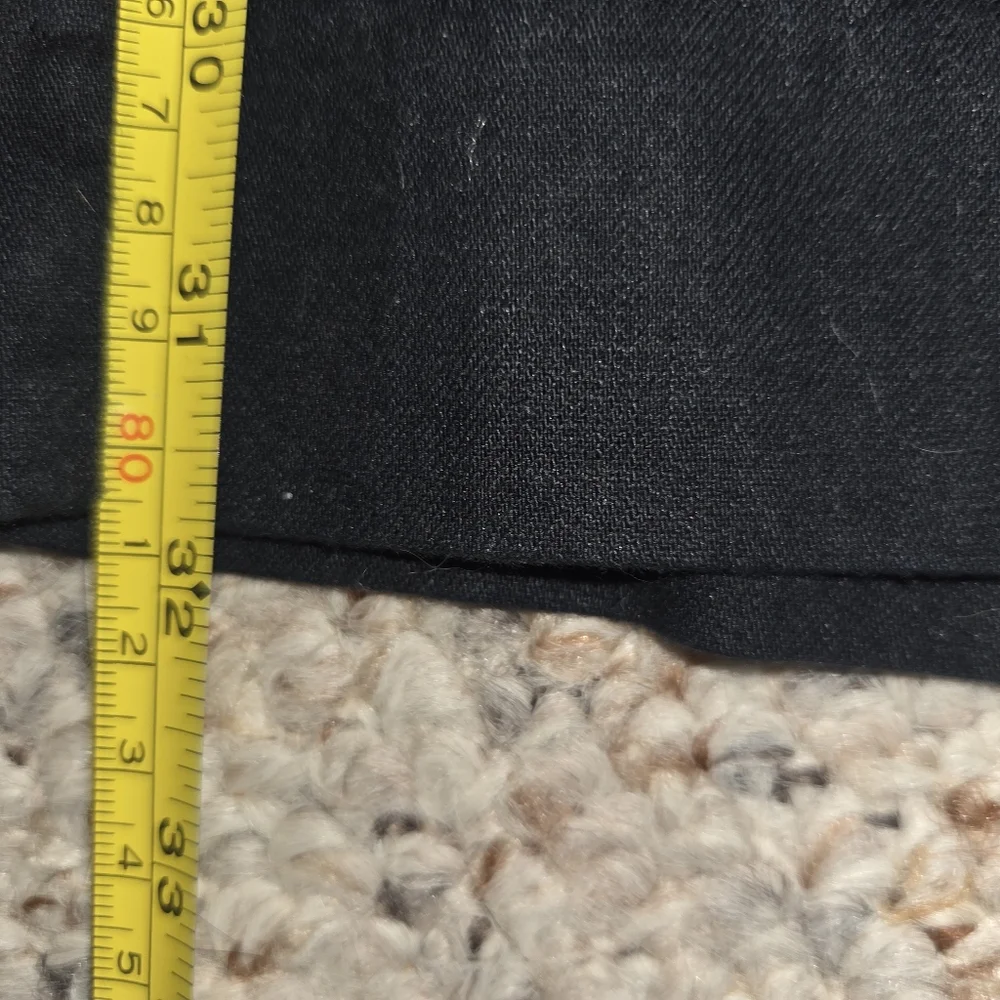 Black Linen Blend Pants
